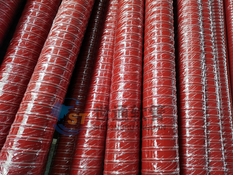 红色高温风管,红色高温软管,红色高温管 